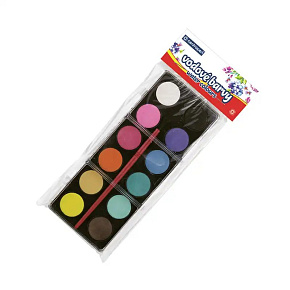 Vodové farby so štetcom CENTROPEN 9541/12 farieb, 22mm Vodové farby so štetcom CENTROPEN 9541/12 farieb, 22mm