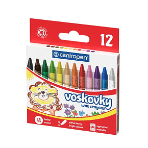 Voskové pastelky CENTROPEN 9530/12, 8 mm Voskové pastelky CENTROPEN 9530/12, 8 mm