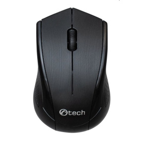 Mouse C-TECH WLM-07, black, wireless, 1200DPI, 3 buttons, USB nano receiver