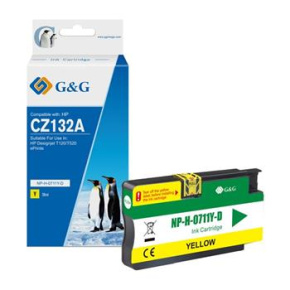 alt. kazeta G&G pre HP CZ132A(HP 711) Desingnjet T120 / T520 (29ml/Y)