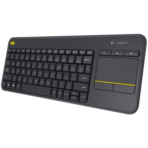 Logitech K400 Plus - Wireless Touch Keyboard - BLACK - SK/CZ