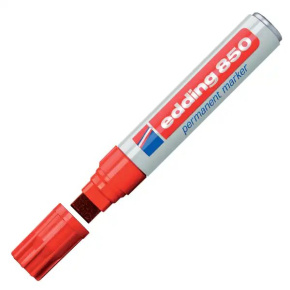 Popisivač edding 850 červený permanentný