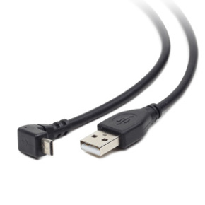 Angled Micro-USB cable, 1.8 m