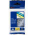 páska BROTHER TZePR955 biele písmo, strieborná premium páska Tape (24mm)