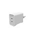 Power Adaptér GaN USB-C Dual 70W White