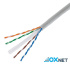 OXnet LAN cable U/UTP Cat6 solid 23AWGx4P Cu, Eca, PVC, box 305m, gray