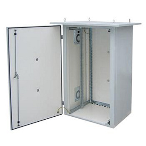 Rozvaděč termoizolovaný LC-07 15U 700x400 RAL7035 s vent. levá bočnice LC-07-15U-74-25002-0L-G