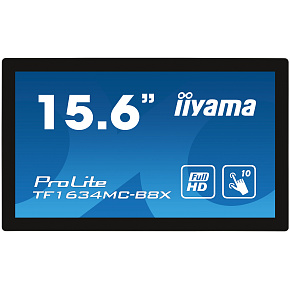 15,6" iiyama TF1634MC-B8X: IPS, FullHD, capacitive, 10P, 450cd/m2, VGA, DP, HDMI, IP65, čierny 15,6" iiyama TF1634MC-B8X: IPS, FullHD, capacitive, 10P, 450cd/m2, VGA, DP, HDMI, IP65, čierny