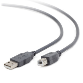 USB 2.0 A-plug B-plug 1,8m cable, grey color
