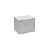 Rozvaděč nástěnný GrandN DUO 9U 450mm, dveře plech, RAL 7035, GrandND-9U-645-21-G