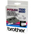 páska BROTHER TX231 čierne písmo, biela páska Tape (12mm)