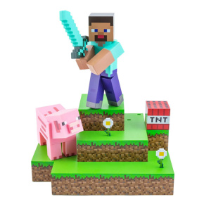 Light Minecraft Steve Diorama Figural 30 cm