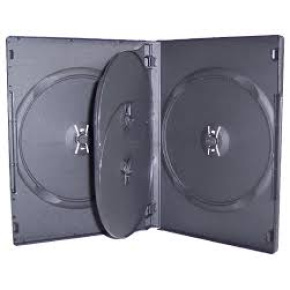 Obal na  4DVD čierny 14mm (s vnútorným trayom)