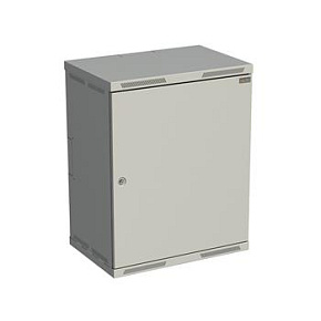 Rozvaděč nástěnný SENSA 15U 400mm, dveře plech, RAL 7035, SENSA-15U-64-21-G