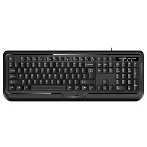 Genius KB-118 II/Drôtová USB/ CZ- SK layout/Čierna