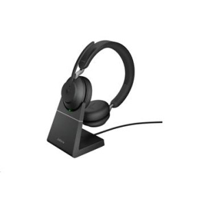slúchadlá Jabra so stojanom Evolve2 65, Link 380a MS, stereo, čierna