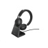 slúchadlá Jabra so stojanom Evolve2 65, Link 380a MS, stereo, čierna