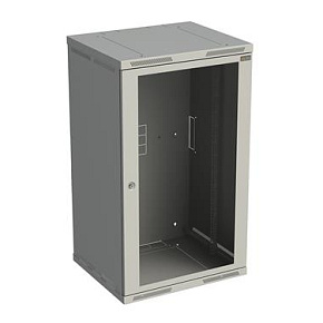 Rozvaděč nástěnný SENSA 21U 600mm, dveře sklo, RAL 7035, SENSA-21U-66-11-G