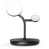 Adam Elements Omnia M3+ Magnetic 3-in-1 Wireless Charging Station + Charger - Black