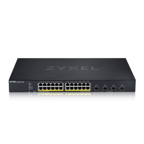 Zyxel XGS1935-28HP, 28 Port Smart Managed PoE Switch, 24x Gigabit PoE and 4x 10G SFP+, hybrid mode, standalone or NebulaFlex Cloud