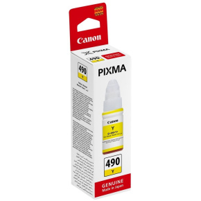 atramentová náplň CANON GI-490Y yellow PIXMA G1400/G2400/G3400/G4400 (0666C001)