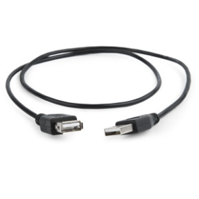 kábel USB predlžovací 2.0 A-A M/F 0,75m, CABLEXPERT pozlátený