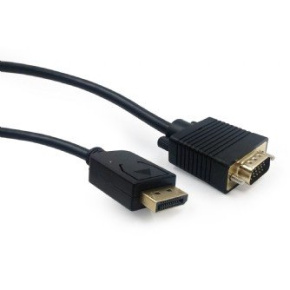 DisplayPort to VGA adapter cable, black, 1.8 m