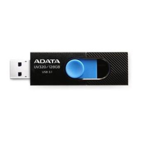 USB kľúč ADATA DashDrive™ Series UV320 128GB USB 3.1 flashdisk, výsuvný, čierny+modra