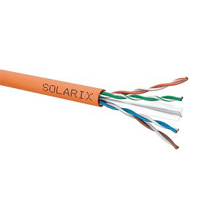 Instalační kabel Solarix CAT6 UTP LSOHFR B2<sub>ca</sub>-s1,d1,a1 450 MHz 500m SXKD-6-UTP-LSOHFR-B2ca