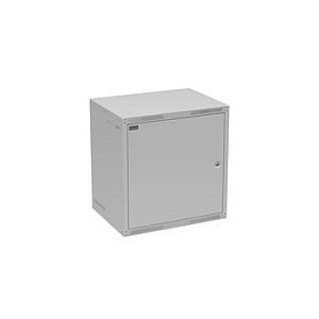 Rozvaděč nástěnný GrandN 12U 450mm, dveře plech, RAL 7035, GrandN-12U-645-21-G
