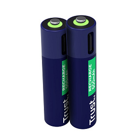 TRUST USB-C RECHARGEABLE BATTERIES 2P - AAA