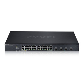 Zyxel XGS1935-28, 28 Port Smart Managed Switch, 24x Gigabit Copper and 4x 10G SFP+, hybrid mode, standalone or NebulaFlex Cloud