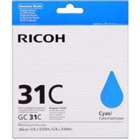 toner RICOH Typ GC 31 LC Cyan GXe2600/GXe3000N/GXe3300N/GXe3350N/GXe5550