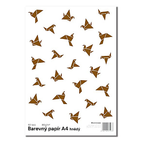 Farebný papier Color A4-80g - hnedá