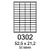 etikety RAYFILM 52,5x21,2 polyesterové lesklé biele laser R05040302A (100 list./A4)
