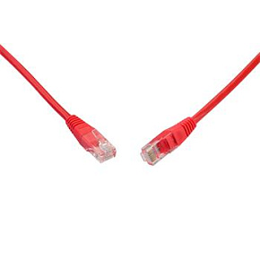 Patch kabel CAT5E UTP PVC 2m červený non-snag-proof C5E-155RD-2MB
