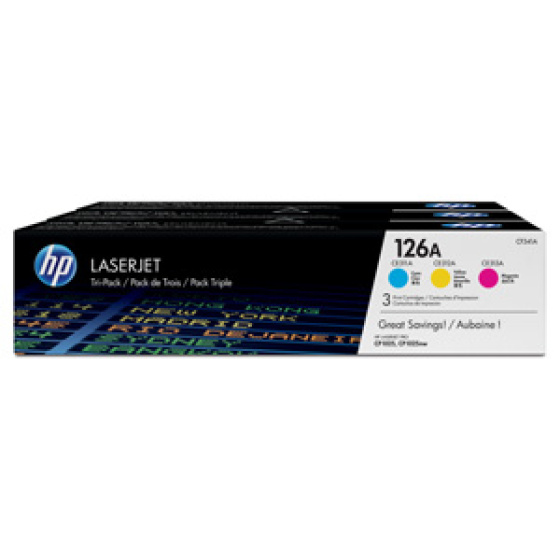 TONER HP CF341A Troj-Pack HP126 CE311A CE312A CE313A (3x 1000 str.) (CF341A)