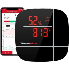 smart Wi-Fi teplomer a vlhkomer ThermoPro TP-90