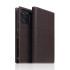 SLG Design puzdro D8 Full Grain Leather pre iPhone 14 Pro - Brown Cream
