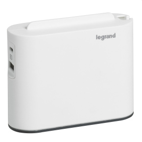 Legrand Adaptér bočný 2x2P USB A+C biela/tmavosivá