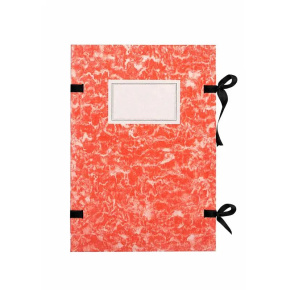 Dosky na spisy A4, so šnúrkami, kartón červená