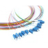 Optical Pigtail 9/125, OS2, LC, G.657A1, 1m, 12 pcs, various colors