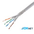 OXnet LAN cable S/FTP Cat6A solid 23AWGx4P Cu, PVC, Eca, reel 305m, gray