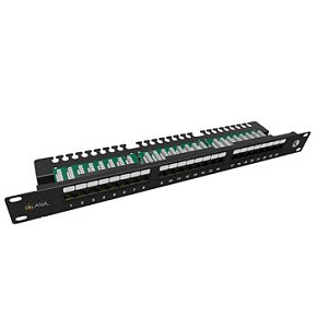 19" patch panel Solarix 24 x RJ45 CAT5E UTP s vyvazovací lištou 1U SX24L-5E-UTP-BK-N 19" patch panel Solarix 24 x RJ45 CAT5E UTP s vyvazovací lištou 1U SX24L-5E-UTP-BK-N