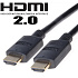 PremiumCord HDMI 2.0 High Speed+Ethernet, pozlátené konk., 1m