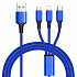 PromiumCord 3 in 1 USB kábel, 3 konektory USB typ C + micro USB + Lightning pre Apple, 1.2m
