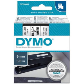 páska DYMO 40913 D1 Black On White Tape (9mm) (S0720680)