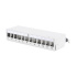 Modular Desktop Patch Panel, shielded 12-port, light grey