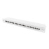 CAT 6A Patch Panel, shielded, 1U, 24-port, 8P8C, grey, 483 mm (19")