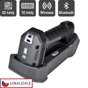 Virtuos HW-857 CCD 2D priemyselná, čítačka, bezdrôtová, USB, tmavo šedá Virtuos HW-857 CCD 2D priemyselná, čítačka, bezdrôtová, USB, tmavo šedá